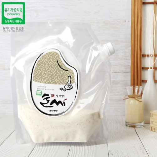 물만부으면 되는 유기농쌀 수제막걸리키트 1kg(0.5kg*2팩)