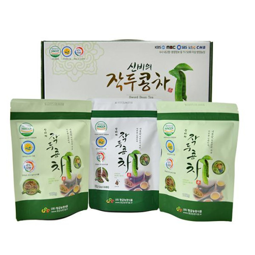 황금농원 작두콩차 선물세트(작두콩차 100g*2봉지+티백 30개)