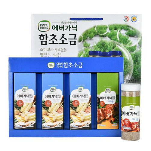 함초소금세트 6호 1kg(0.25kg*4개)