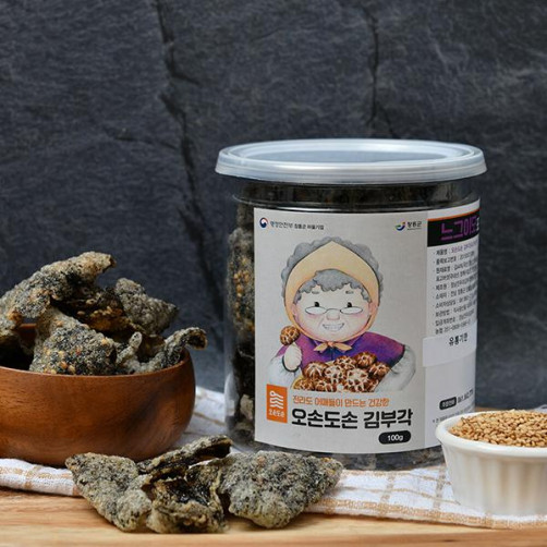 표고버섯맛 김부각캔 400g(100g*4개)