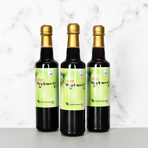장흥매실 항아리숙성 6년 새콤달콤 매실청 1.5L(500ml*3병)