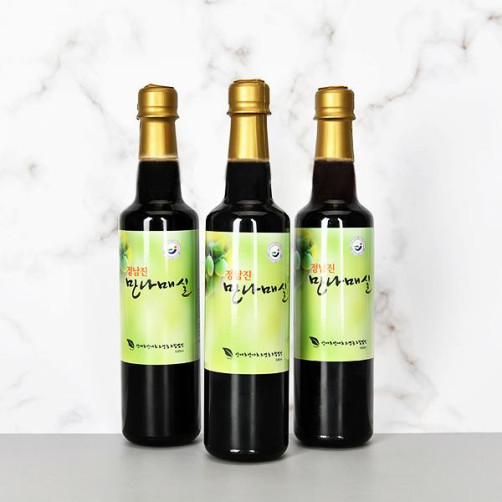 장흥매실 항아리숙성 6년 새콤달콤 매실청 1.5L(500ml*3병)