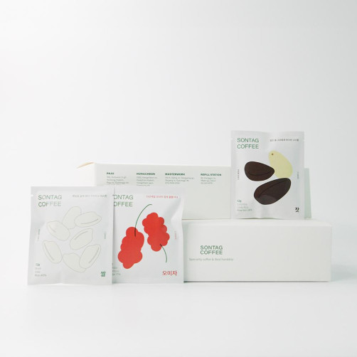 손탁커피 선물세트 180g(잣, 오미자, 쌀 드립백 각 12g*5개)