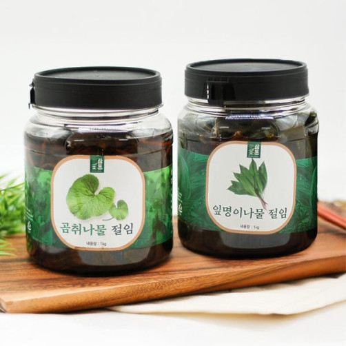 삼둔농원 장아찌 2kg(명이나물장아찌 1kg+곰취장아찌 1kg)