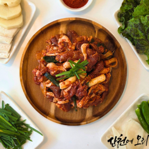 1000g 오리양념불고기 간단 즉석 요리 3~4인분