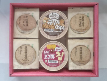 귀리고구마간식 6개(귀리칩 2개+고구마칩 2개+동그리고구마칩 95g+동그리감자칩 75g)