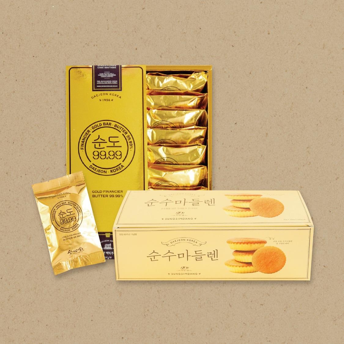 성심당 순도 99.99(37g*8개)&순수마들렌 2호(35g*10개)