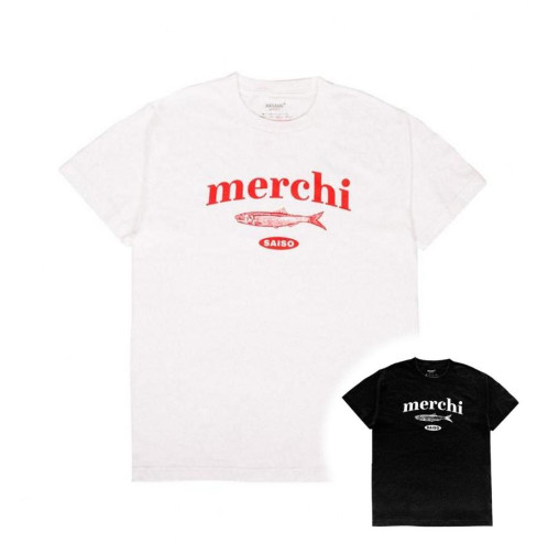 메르치 반팔 티셔츠(화이트, 블랙 중 택 1)