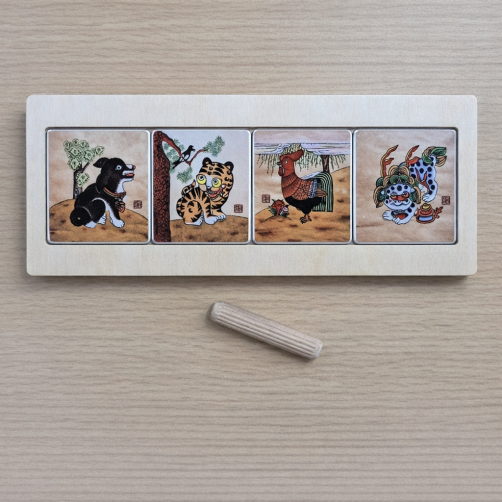 직접 그린 민화 마그넷 액자