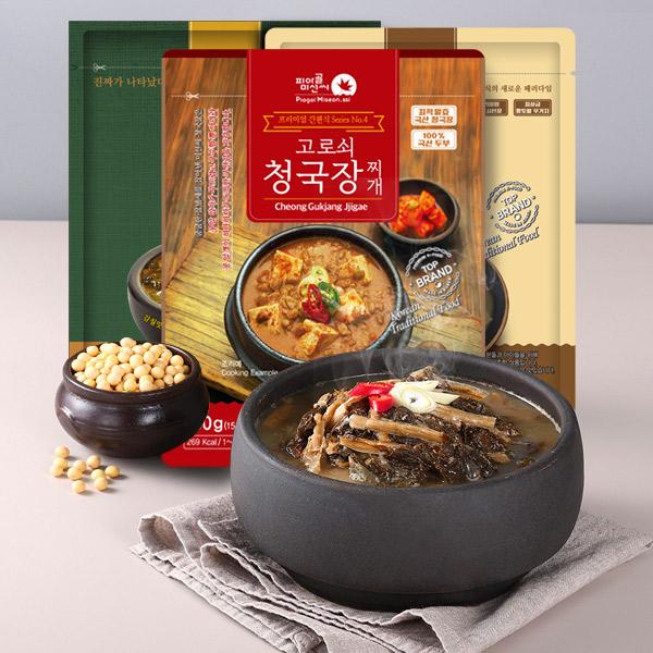 국&찌개 모음 1.2kg(고로쇠 시래기된장국 0.6kg*2팩)