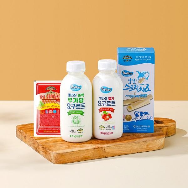 임실사랑세트 1.45kg(요구르트, 구워먹는 치즈, 스트링 치즈)