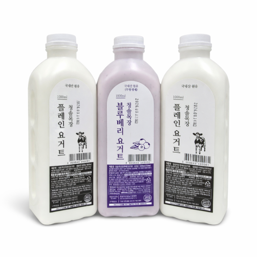 요거트 3L(1L*3병)+찢어먹는 치즈 200g+숙성치즈 100g