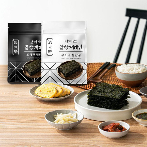 담미소 재래 절단김 선물세트 480매(80매*6팩)